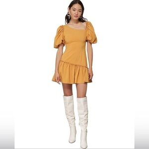 Line & Dot marigold Yoko Mini Dress size XS